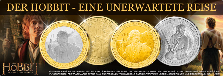 Offizielle Silber- und Gold-Gedenkmünzen zum aktuellen Kino-Hit: