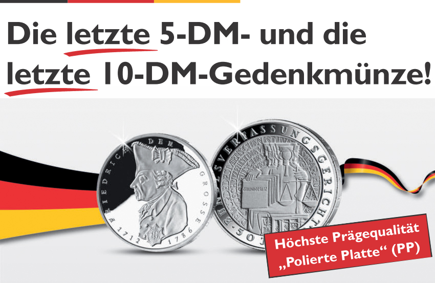 5- und 10-DM-Gedenkmünzen der Bundesrepublik Deutschland!